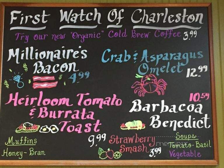 First Watch Restaurant - Charleston, WV menu_pic