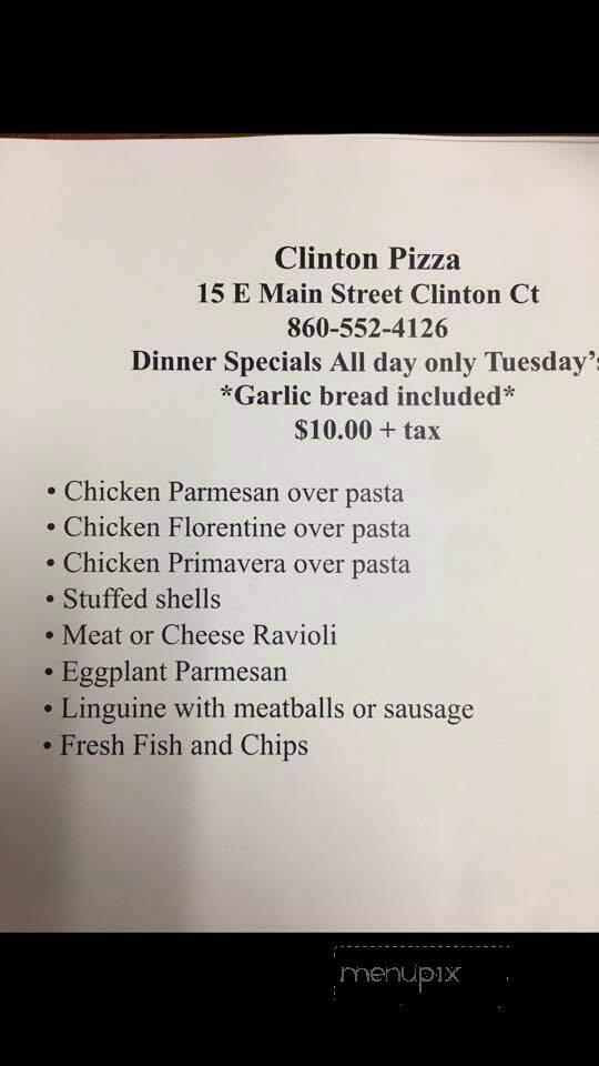 Clinton Pizza - Clinton, CT menu_pic