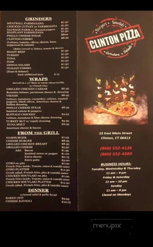 Clinton Pizza - Clinton, CT menu_pic