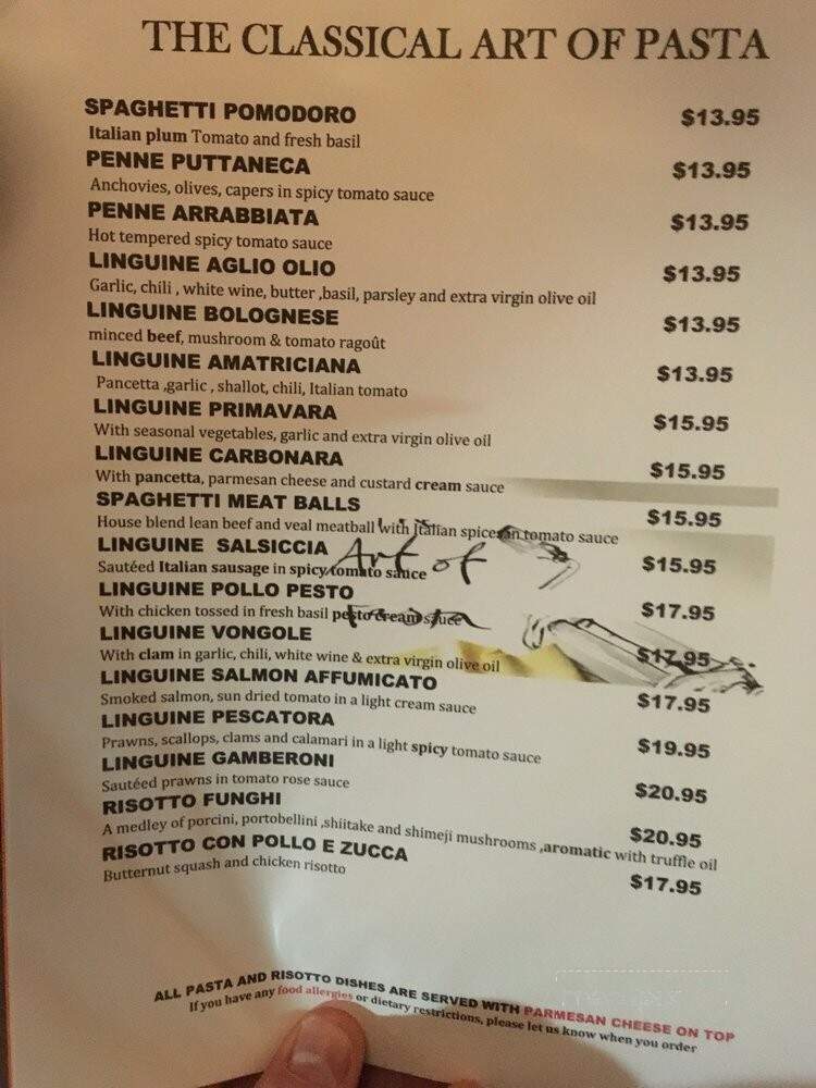 Henry's Kitchen Pasta & Grill - Port Moody, BC menu_pic