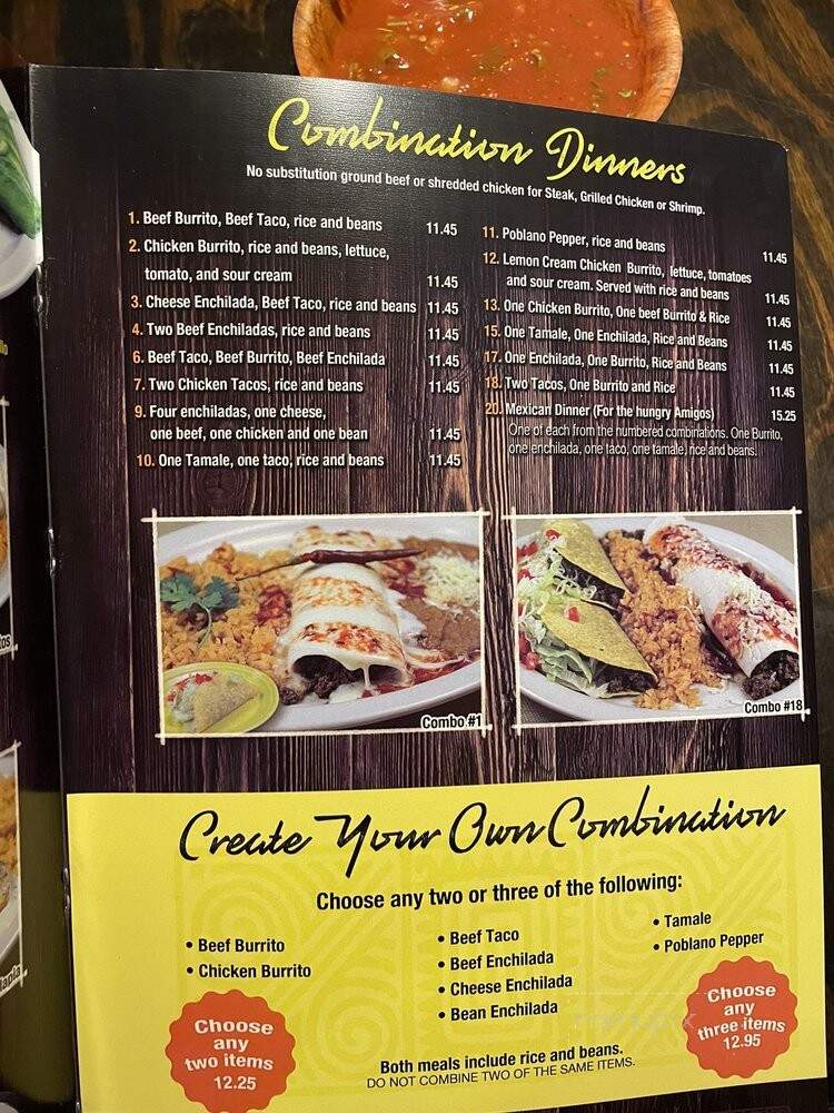 Gabino's Mexican Grill - Jackson, GA menu_pic
