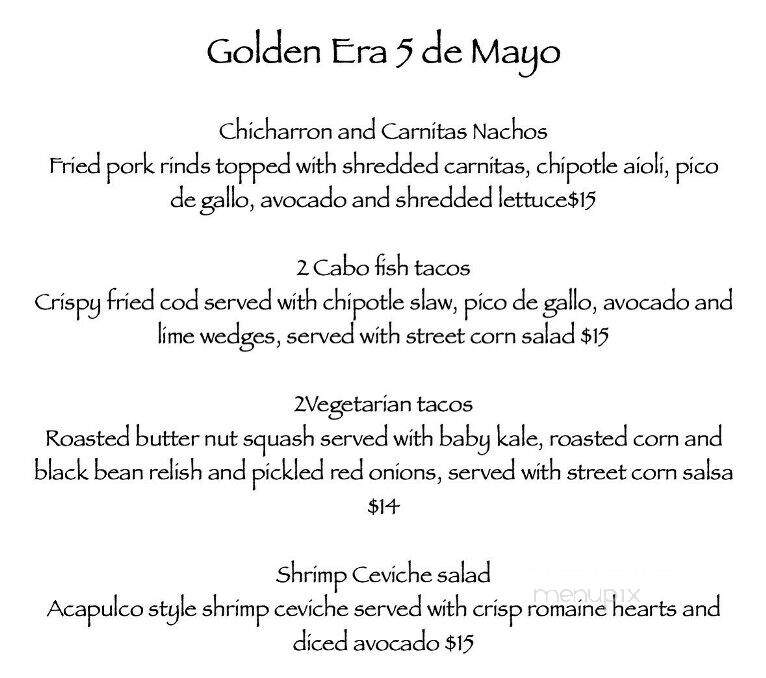 Golden Era - Nevada City, CA menu_pic