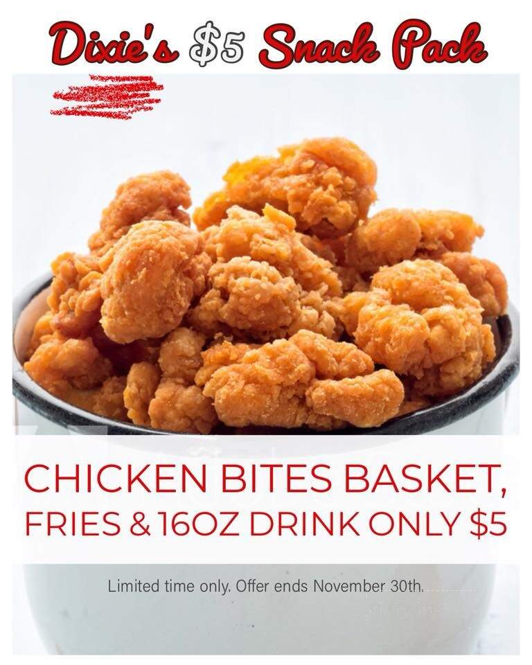 Online Menu of Dixie's Fish & Chicken, Troutman, NC