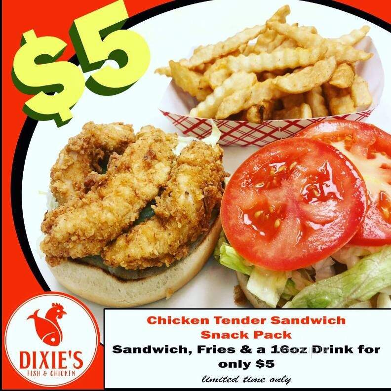 Dixie's Fish & Chicken - Troutman, NC menu_pic