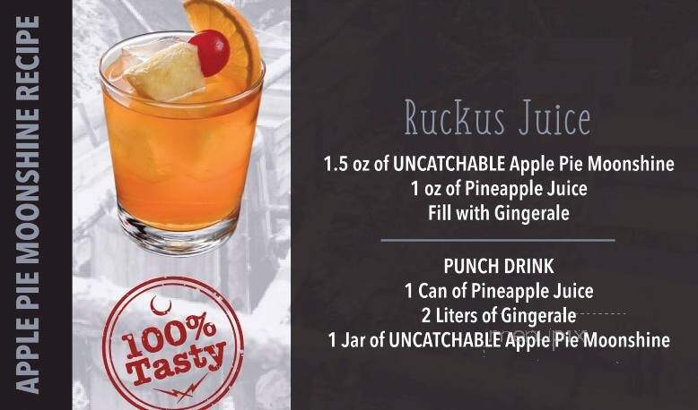 Call Family Distillers - Wilkesboro, NC menu_pic
