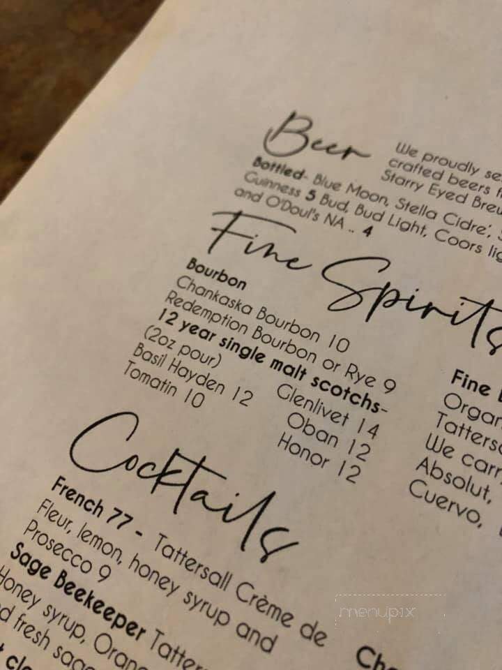 Sage on Laurel - Brainerd, MN menu_pic