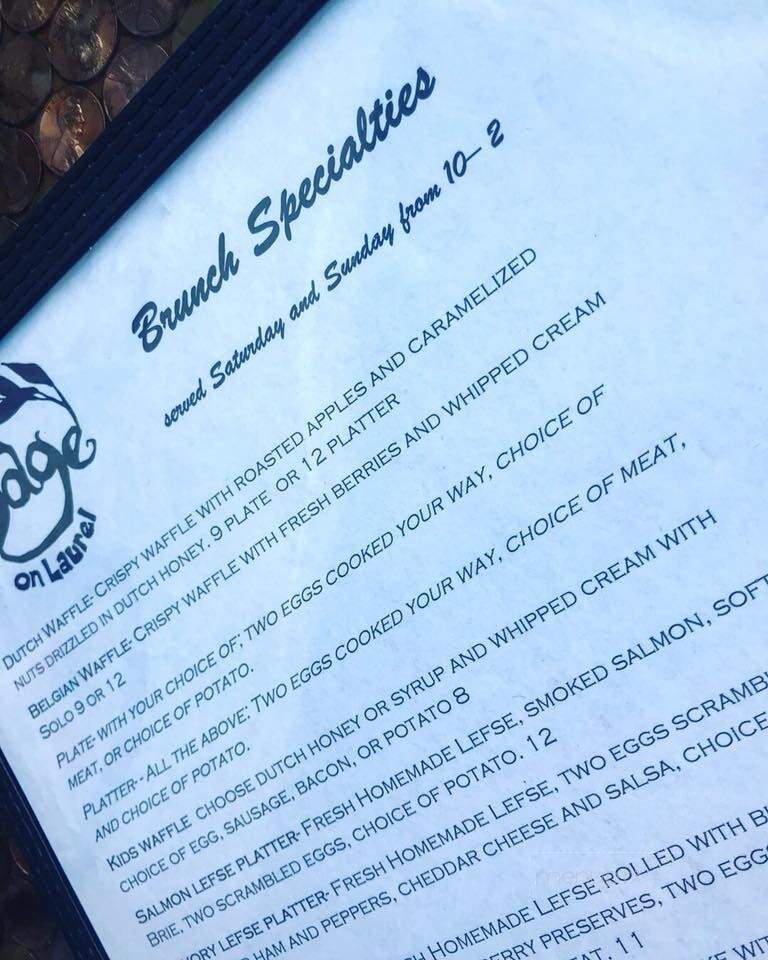 Sage on Laurel - Brainerd, MN menu_pic