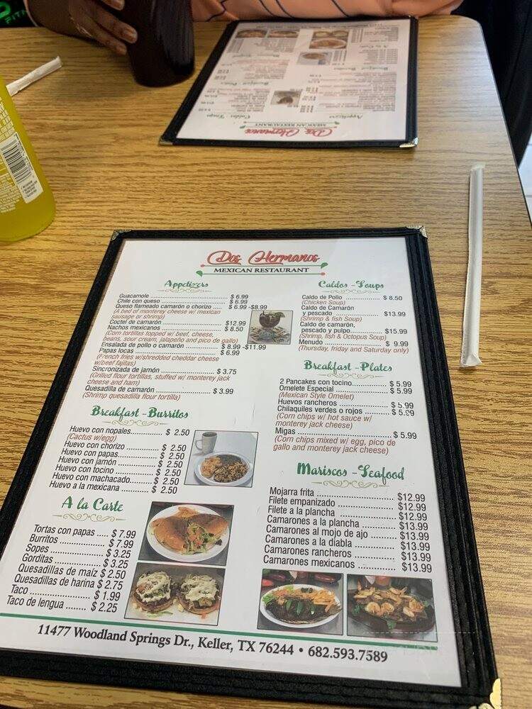 Dos Hermanos - Keller, TX menu_pic
