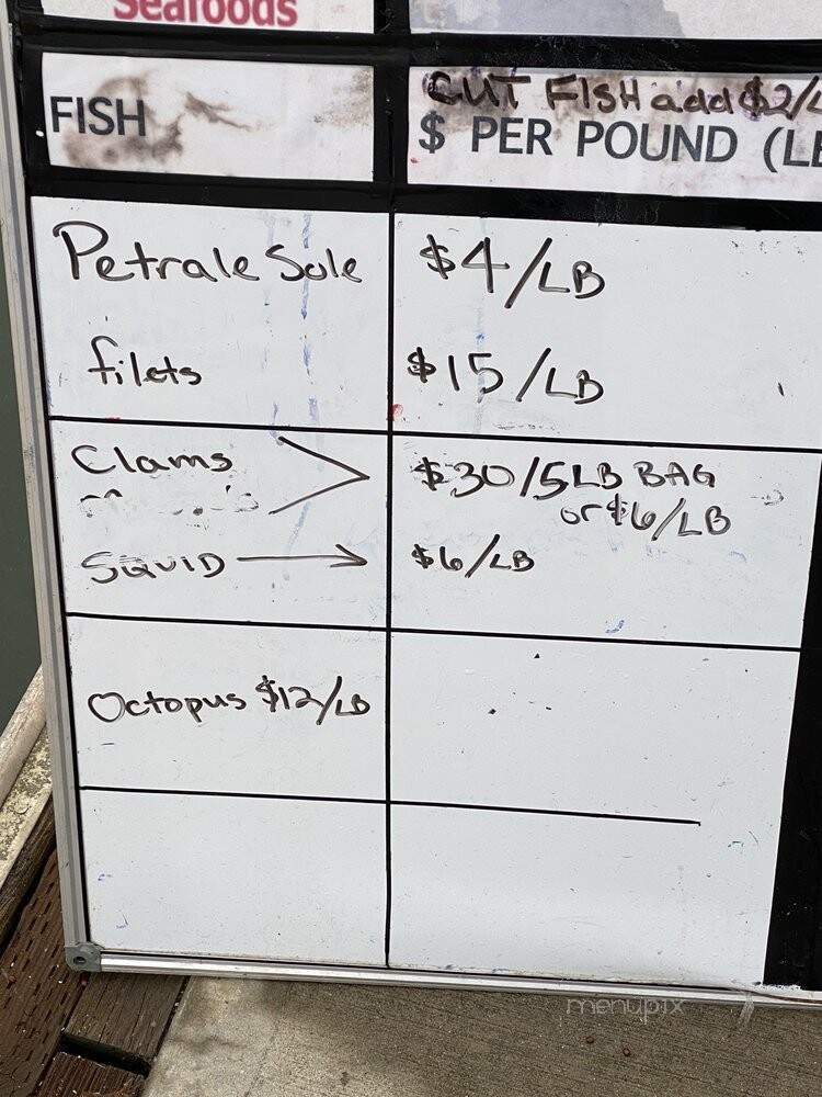 Pioneer Seafoods - Redwood city harbor, CA menu_pic
