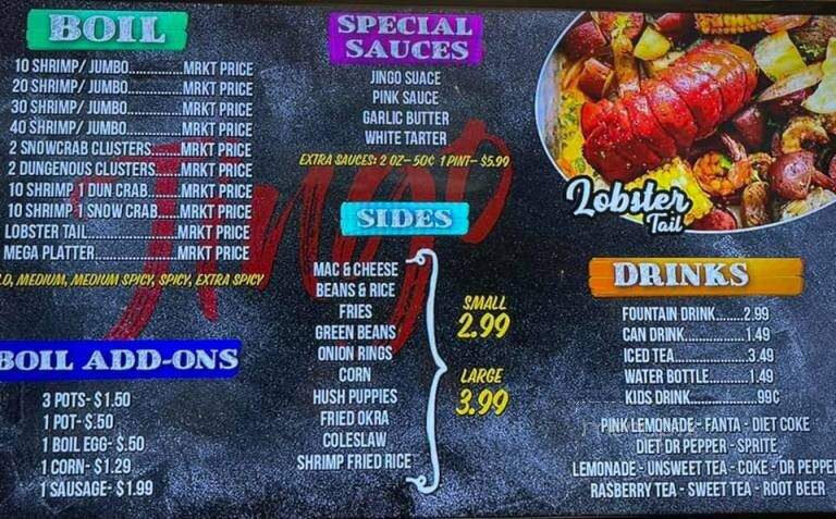 Jingo Cajun Eatery - Vidor, TX menu_pic