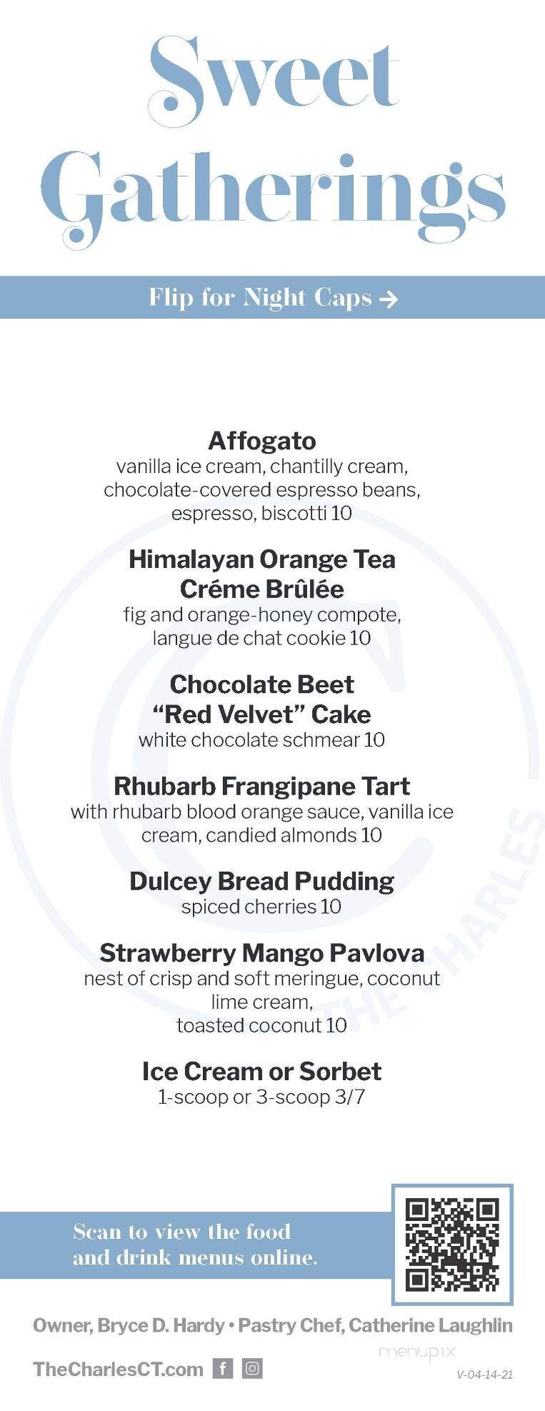 The Charles - Wethersfield, CT menu_pic
