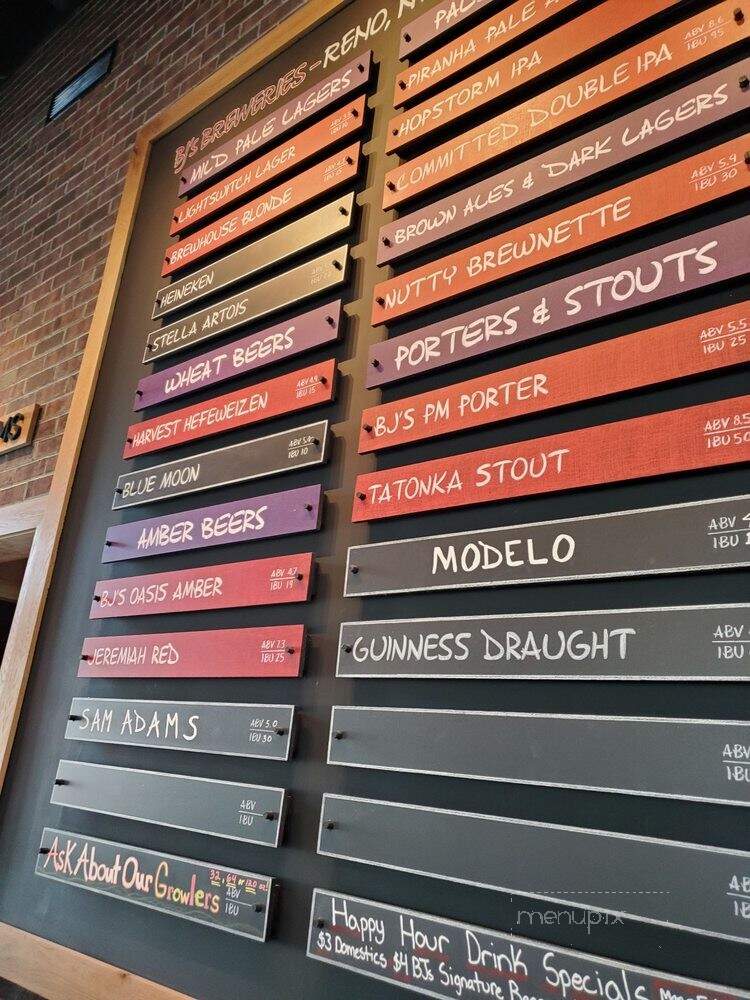 BJ's Restaurant & Brewhouse - Orange Village, OH menu_pic