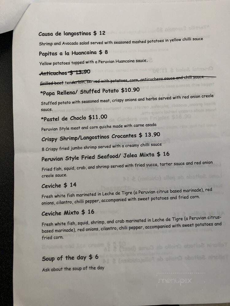 Cafe de Martin - Tallahassee, FL menu_pic