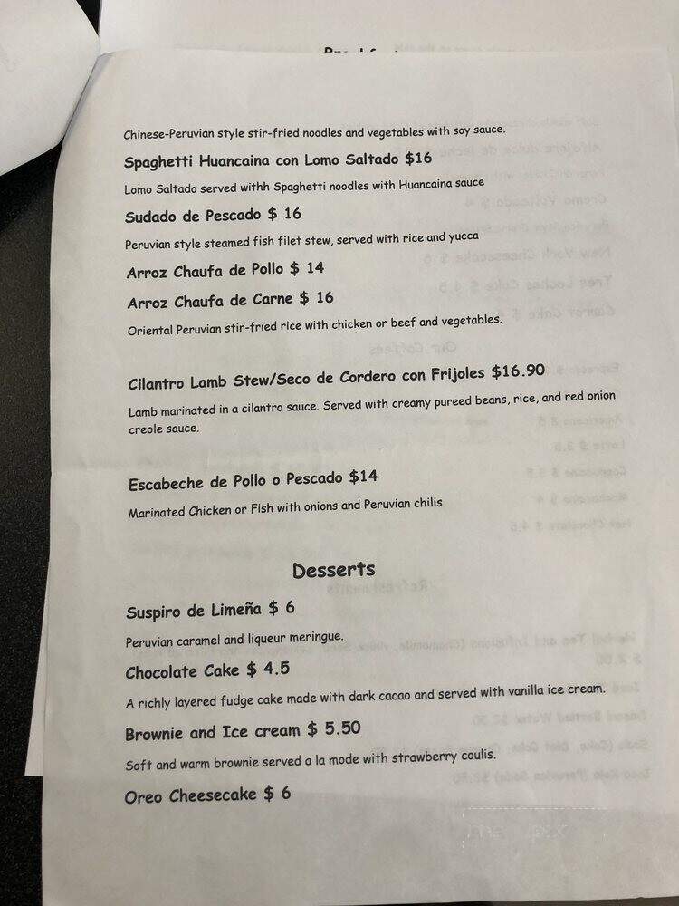 Cafe de Martin - Tallahassee, FL menu_pic