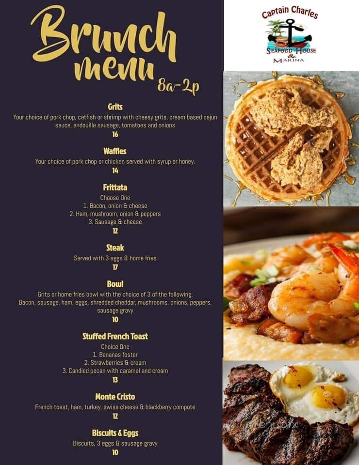 Captain Charles Seafood House - Newburg, MD menu_pic
