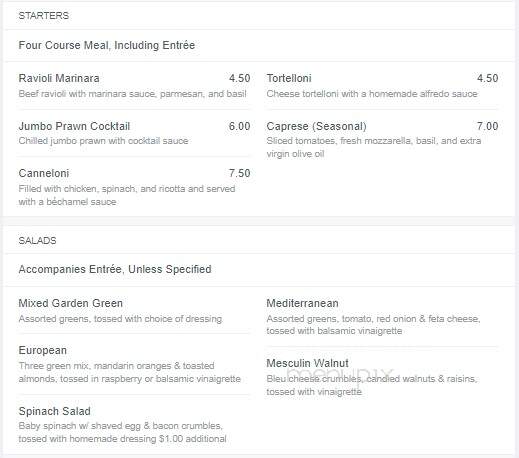 Pardini's Cafe and Grille - Fresno, CA menu_pic