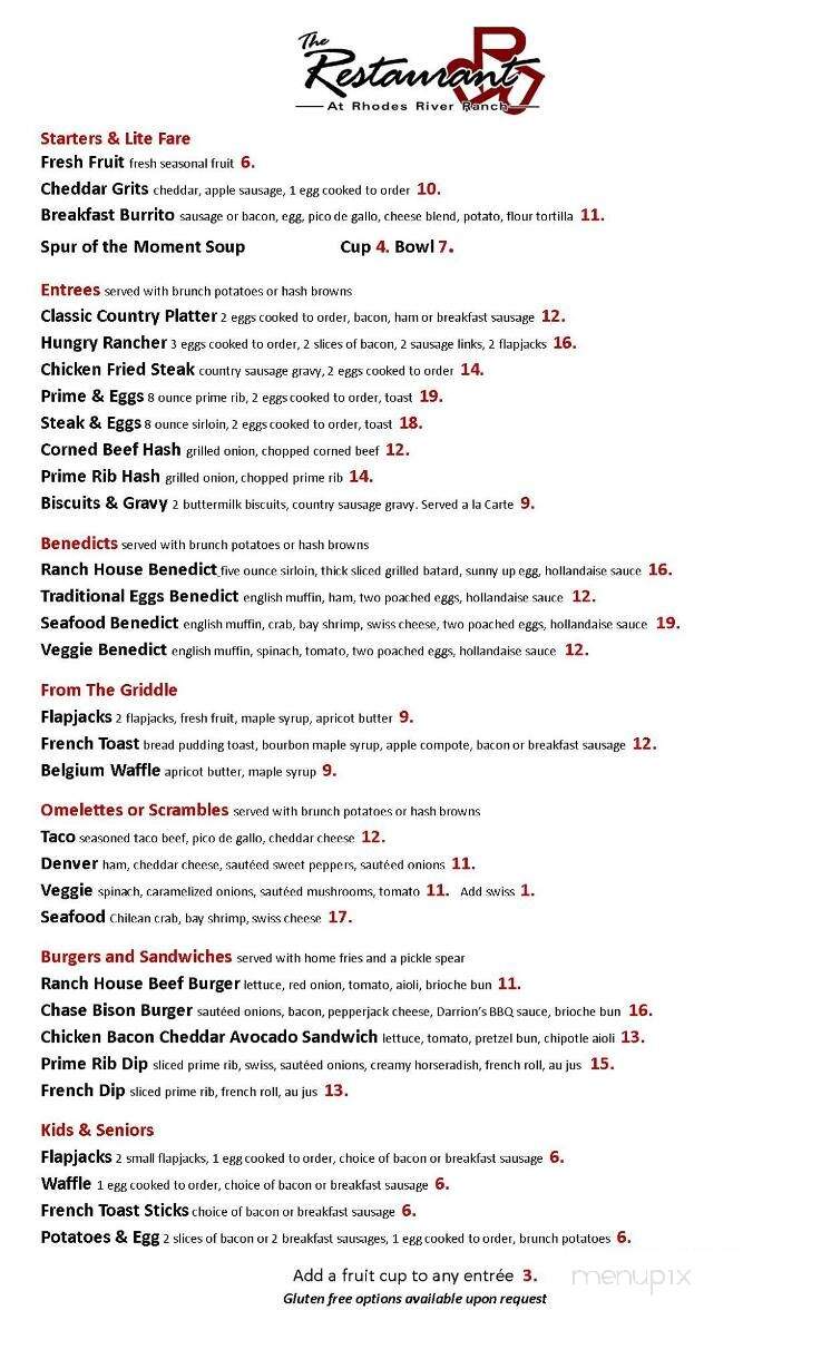 Rhodes River Ranch - Arlington, WA menu_pic