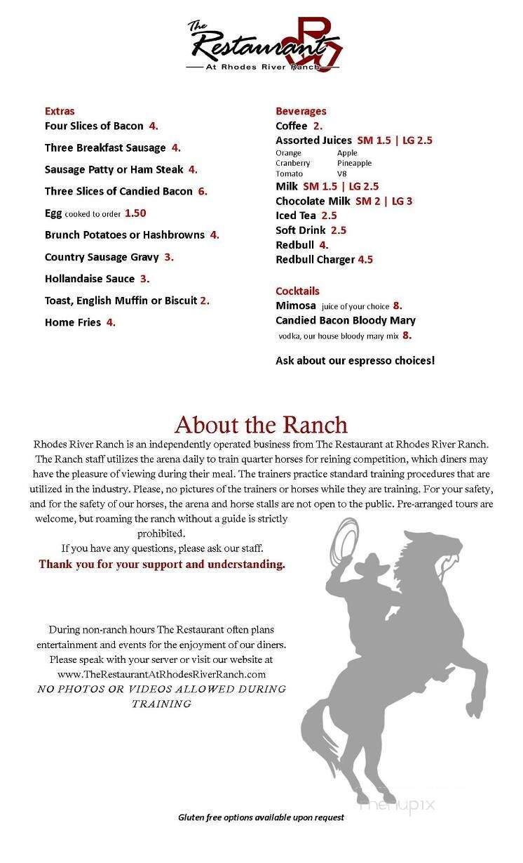 Rhodes River Ranch - Arlington, WA menu_pic