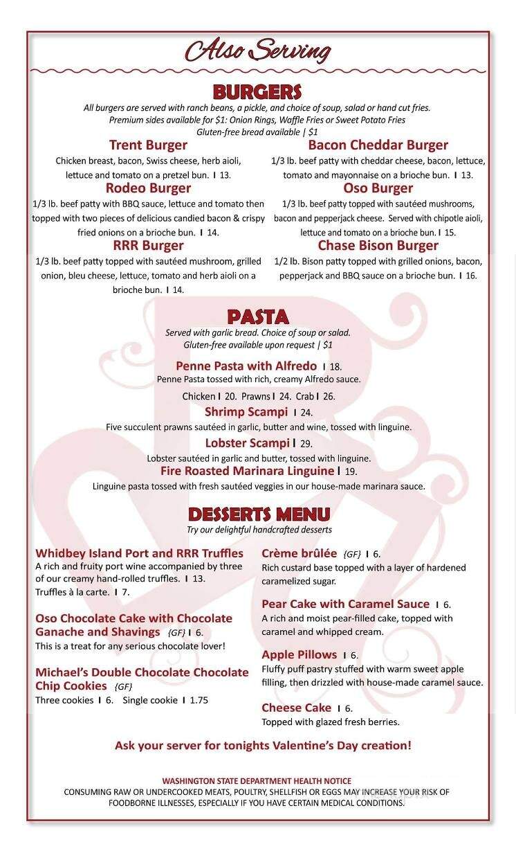 Rhodes River Ranch - Arlington, WA menu_pic