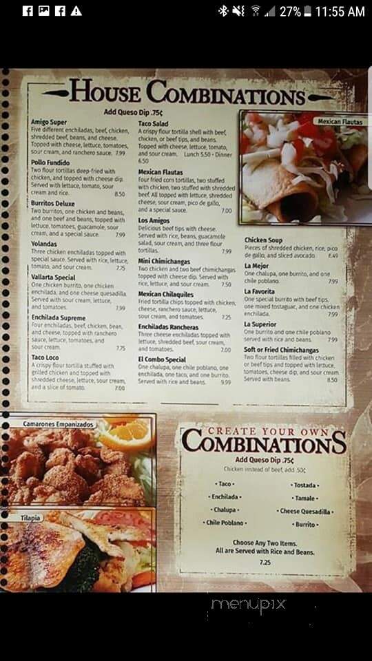 Los Amigos Mexican Grill - Tell City, IN menu_pic