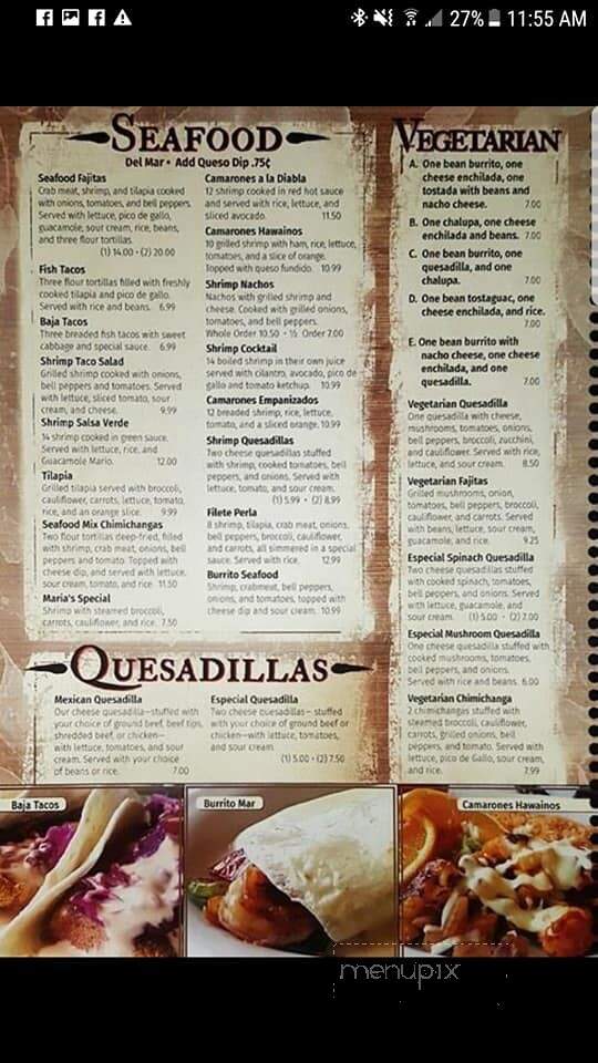 Los Amigos Mexican Grill - Tell City, IN menu_pic