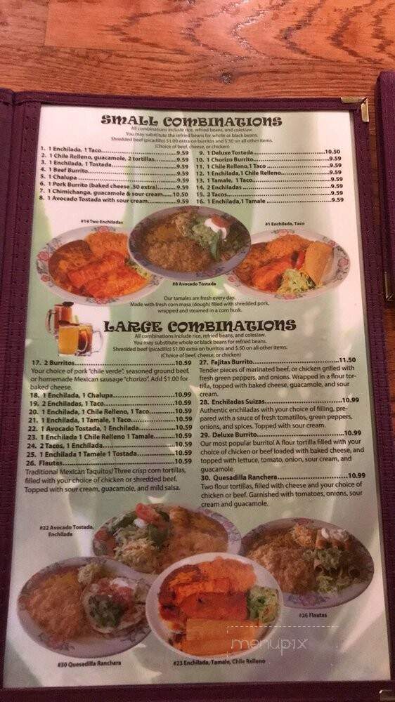Mi Mexico - Burlington, WA menu_pic