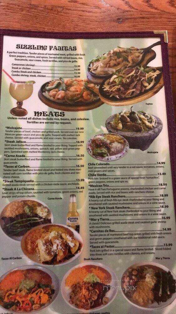 Mi Mexico - Burlington, WA menu_pic
