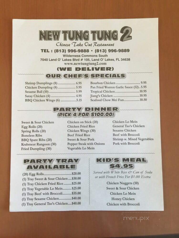New Tung Tung Two Restaurant - Land O'Lakes, FL