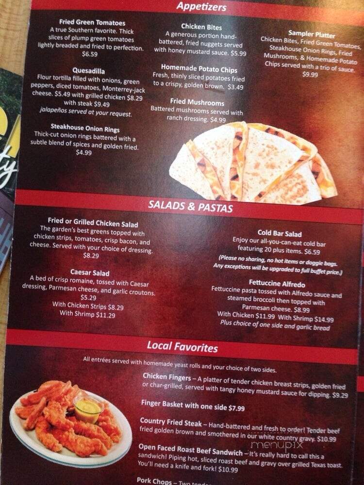Bevricks Char House Grille - Metter, GA menu_pic