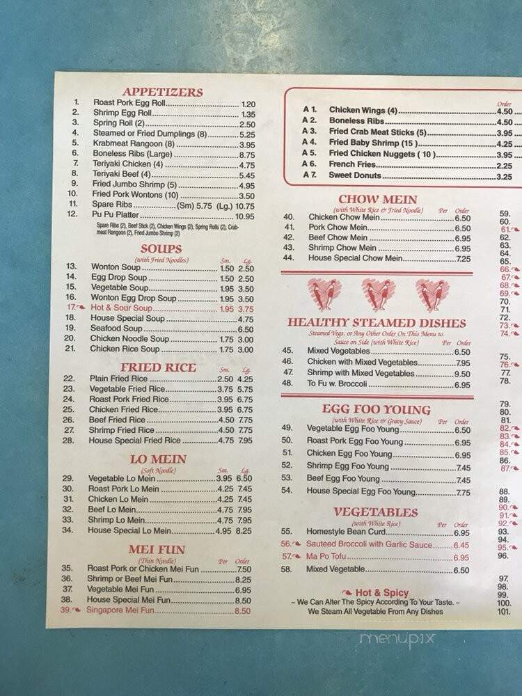 Green Tea - Jacksonville, FL menu_pic