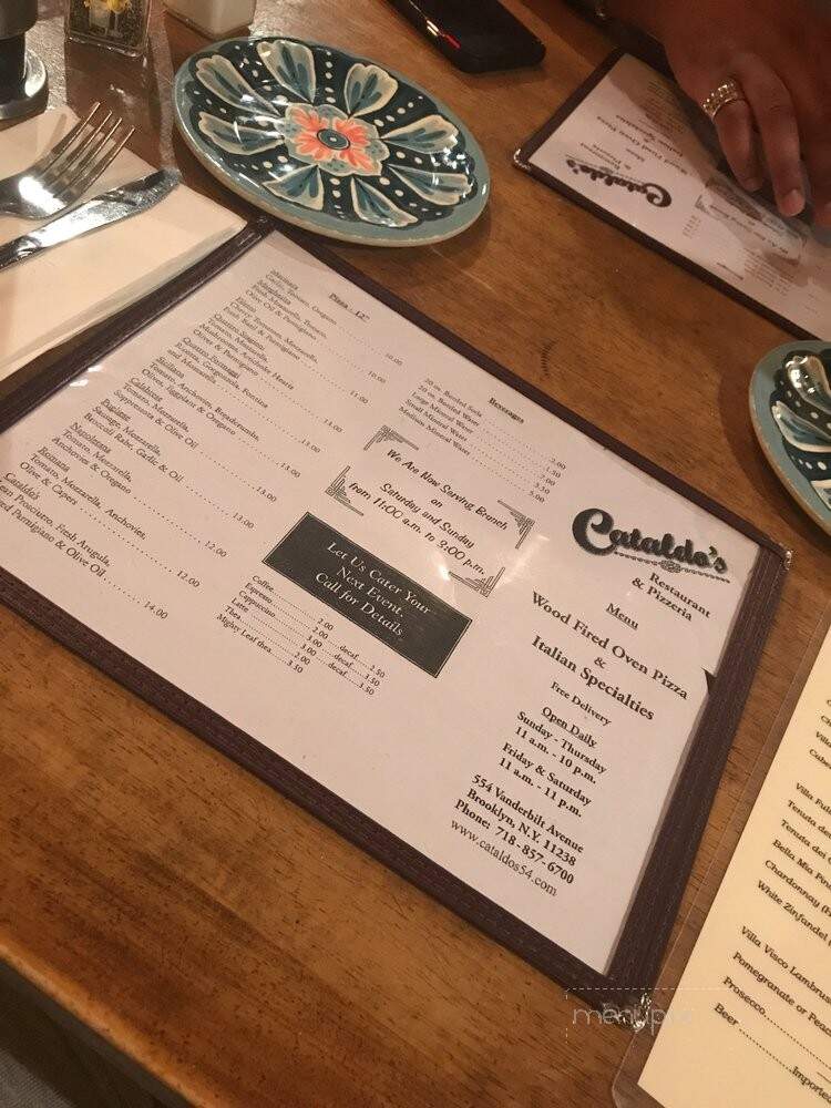 Cataldo's Restaurant and Pizzeria - Brooklyn, NY menu_pic