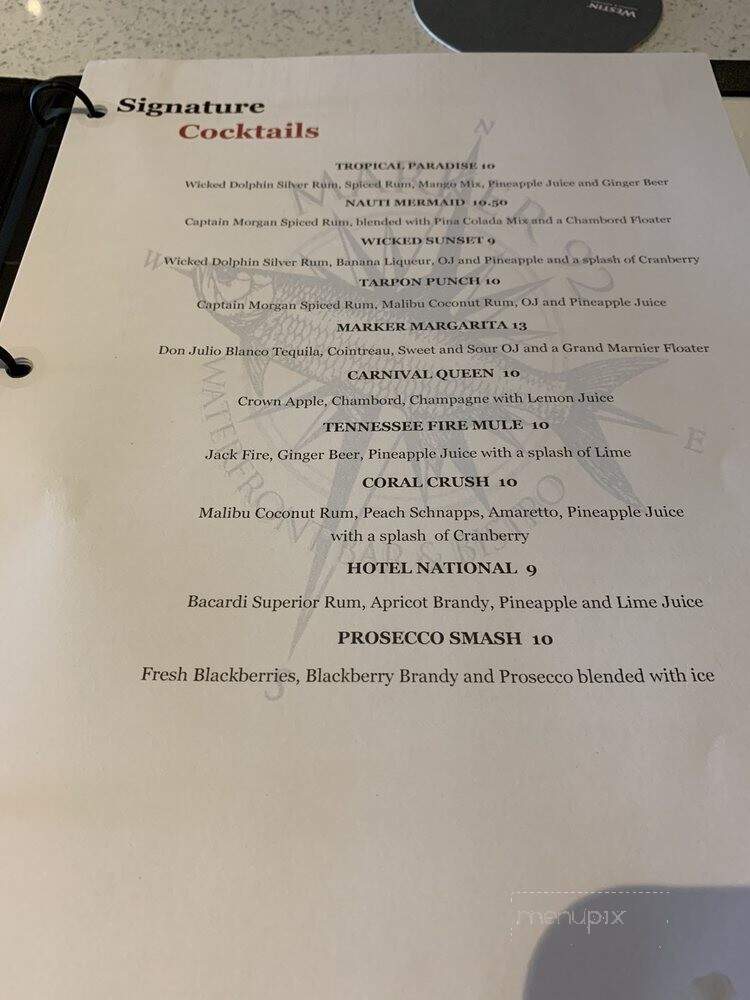 Marker 92 - Cape Coral, FL menu_pic