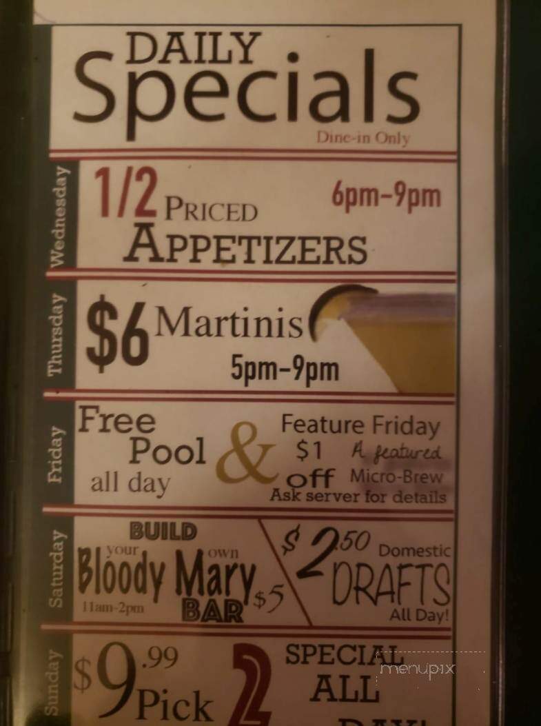 Beach Bar - Clarklake, MI menu_pic