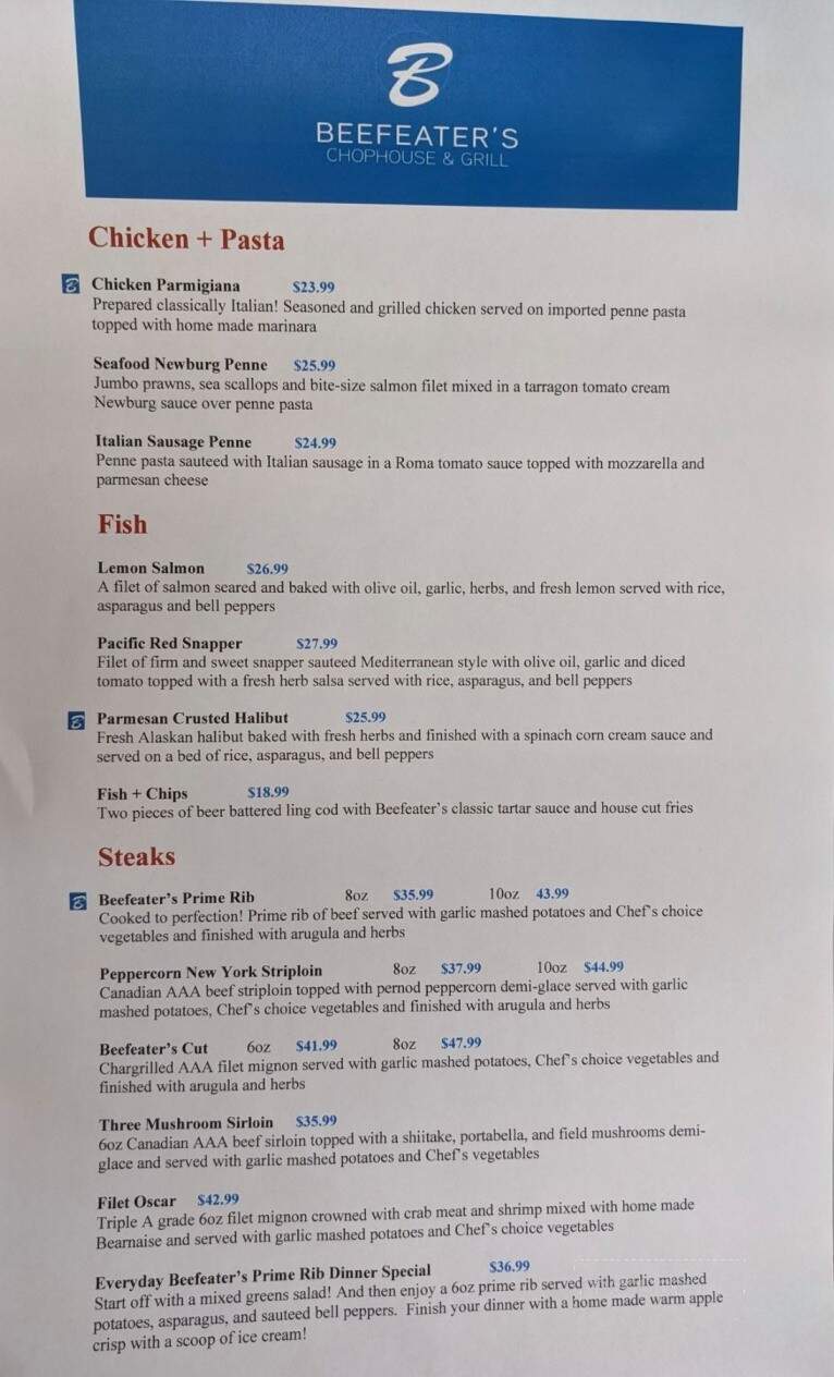 Beefeater's Chop House & Grill - Nanaimo, BC