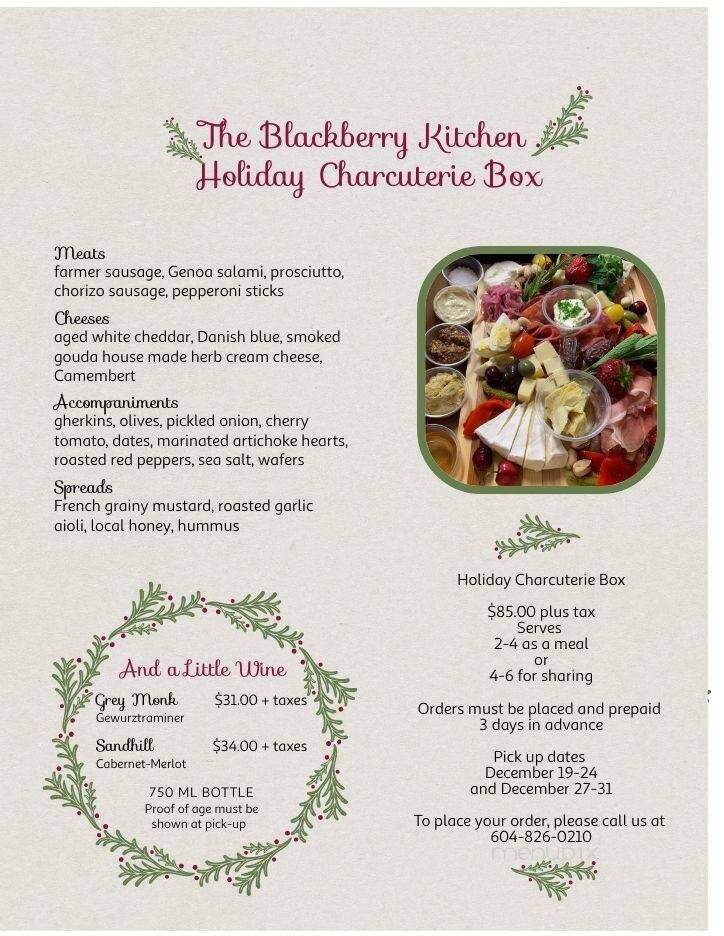 Blackberry Kitchen - Mission, BC menu_pic