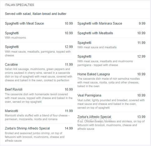 Zorba's - Cedartown, GA menu_pic