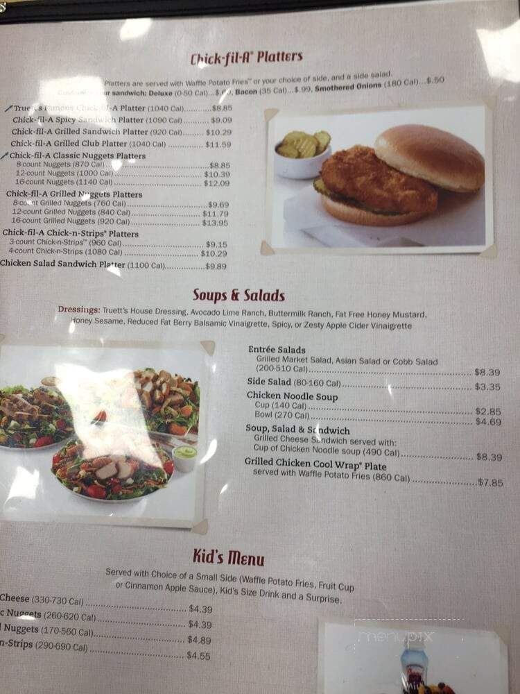 Truett's Grill - Mcdonough, GA menu_pic