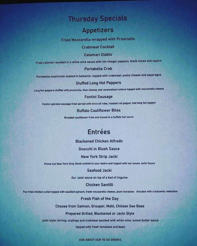 Alfe's Restaurant - Wildwood, NJ menu_pic