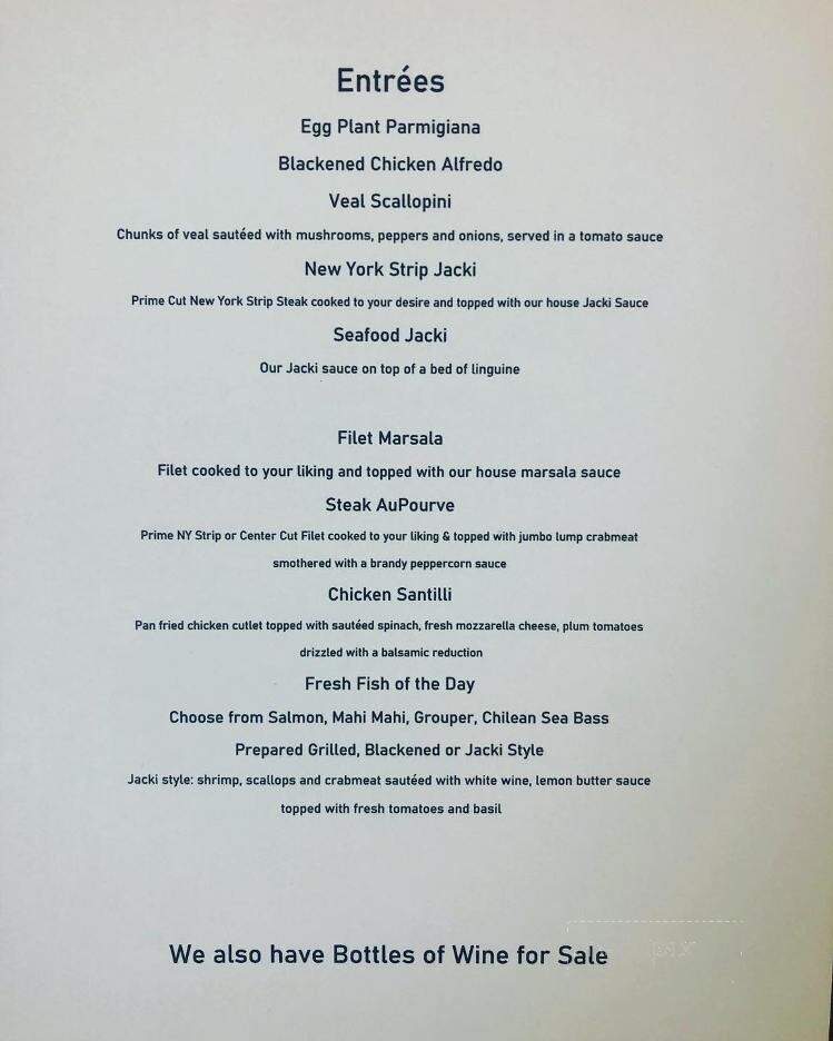 Alfe's Restaurant - Wildwood, NJ menu_pic