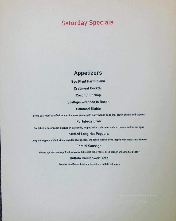 Alfe's Restaurant - Wildwood, NJ menu_pic