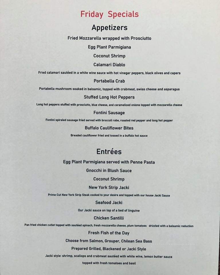 Alfe's Restaurant - Wildwood, NJ menu_pic