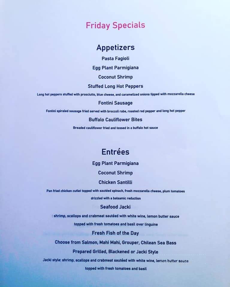 Alfe's Restaurant - Wildwood, NJ menu_pic