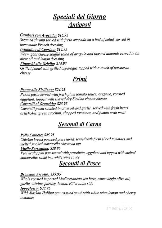 Sam Vera Restaurant - Marlboro, NJ menu_pic