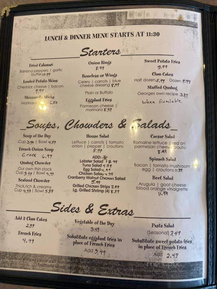 Common's Lunch - Little Compton, RI menu_pic