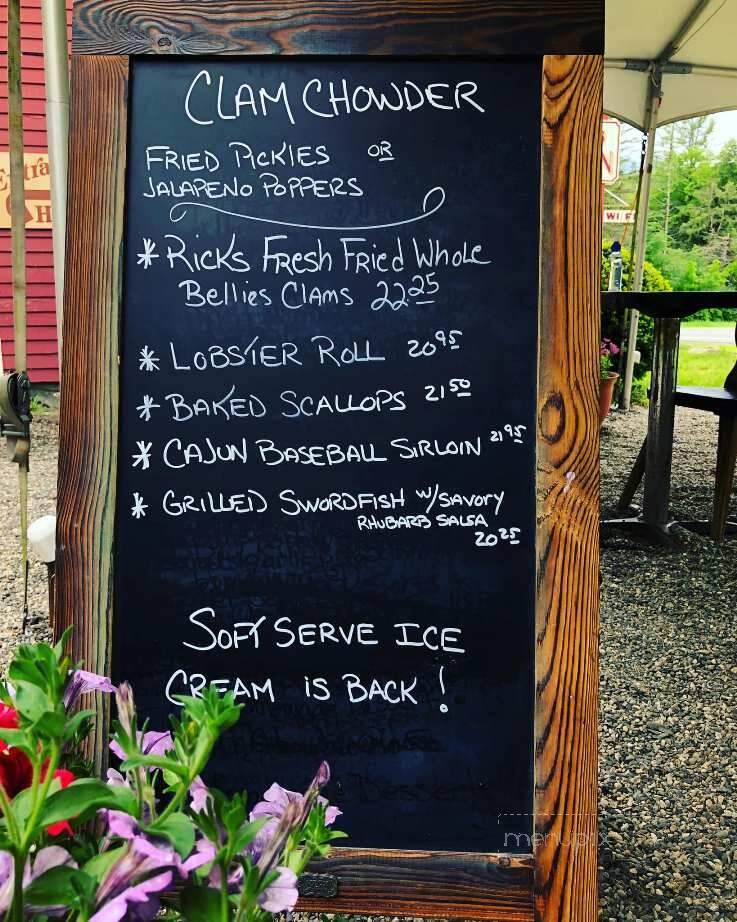 Rick's Tavern - Newfane, VT menu_pic