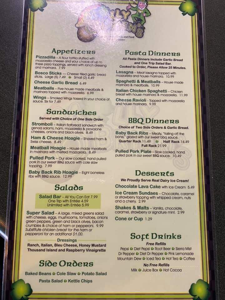 Molly O'Brien's - Hot Springs, AR menu_pic