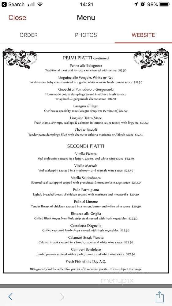 West Coast Cafe - San Bruno, CA menu_pic