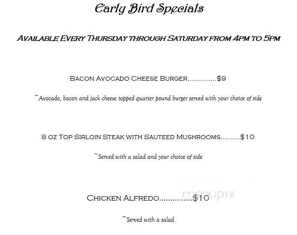California Pines Lodge - Alturas, CA menu_pic