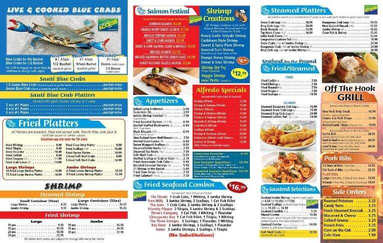 Off the Hook Seafood & Grill - Lansdowne, PA menu_pic