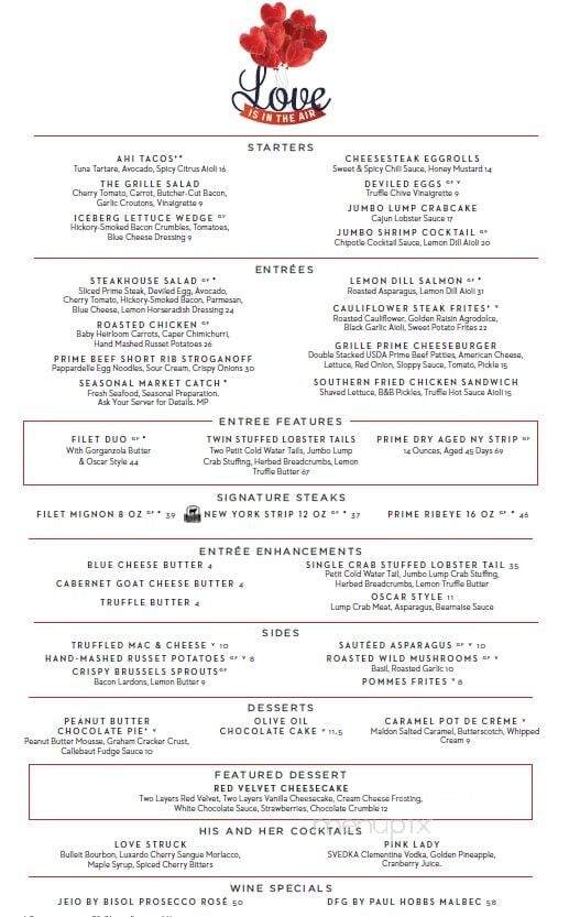 Del Frisco's Grille - Brentwood, TN menu_pic